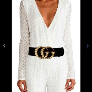 GUCCI Lace Fitted White Jumpsuit Size XS $2,500